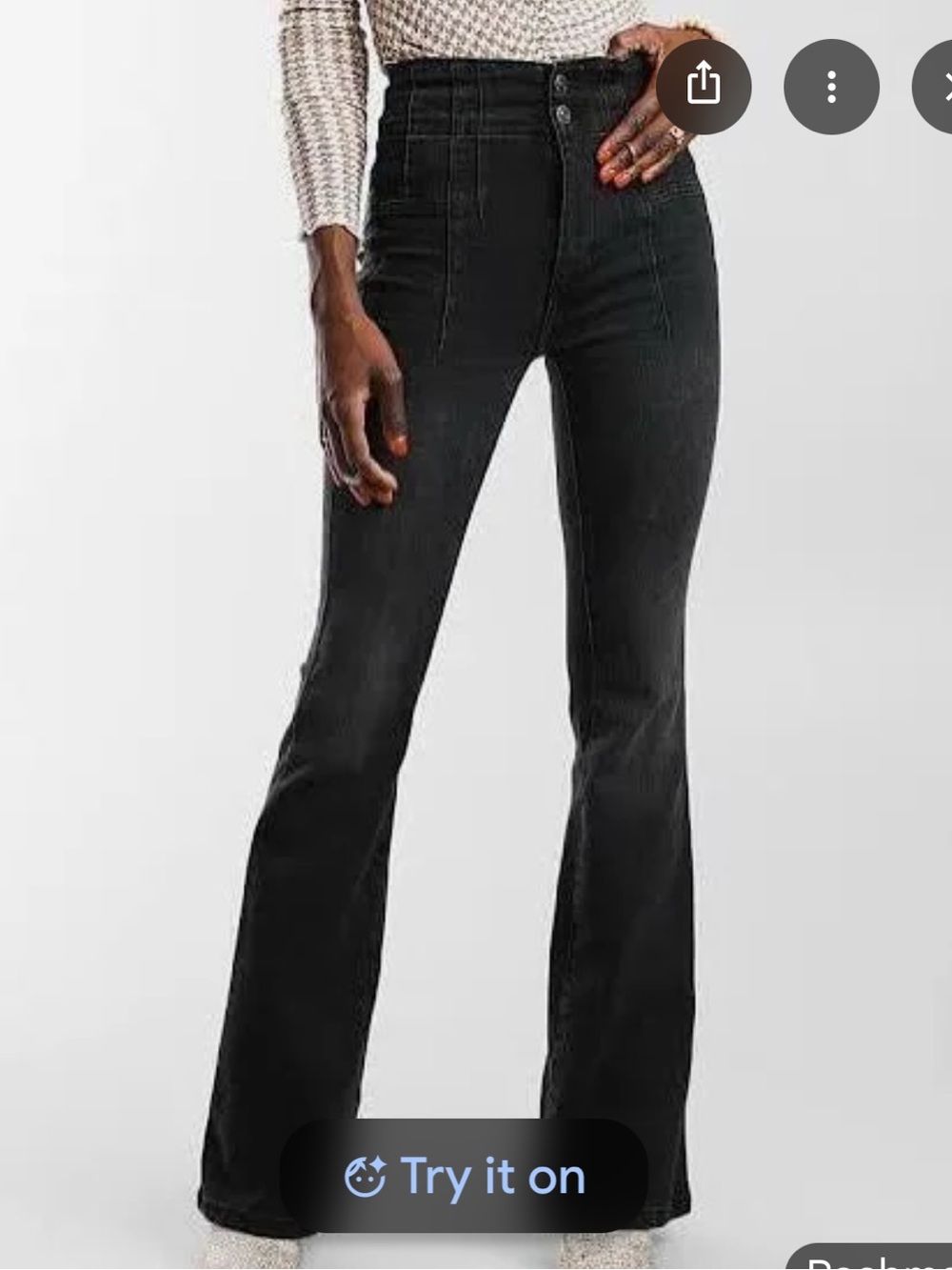 We The Free Black Flared Bell Bottom Jeans